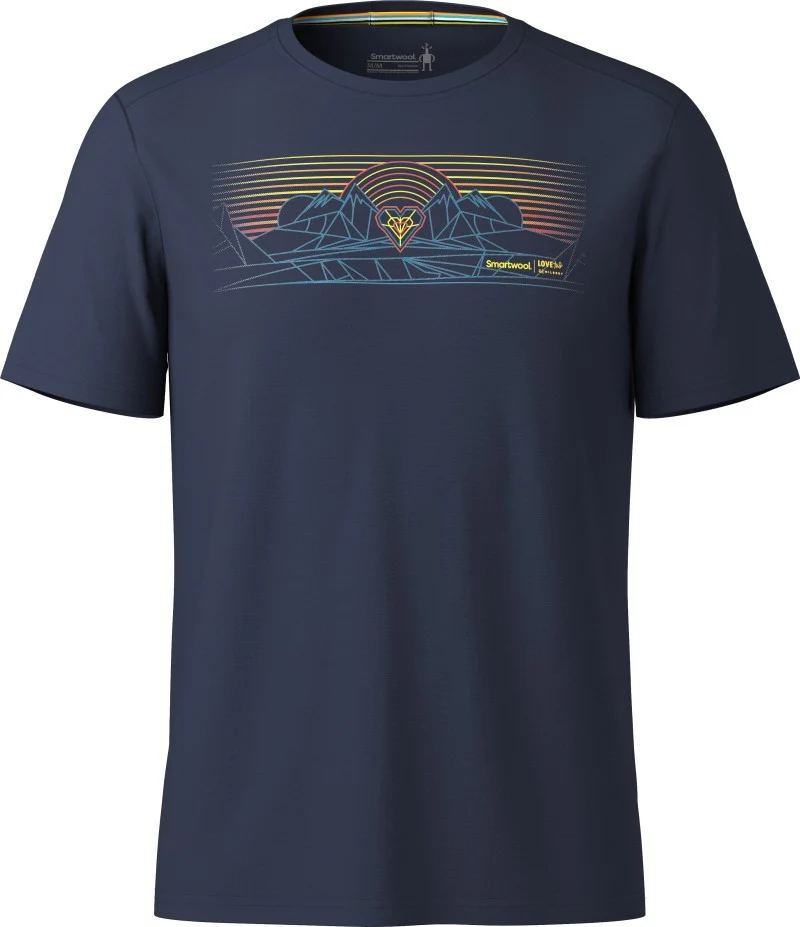 Mountain Sunrise Active SS Graphic Tee - Mens