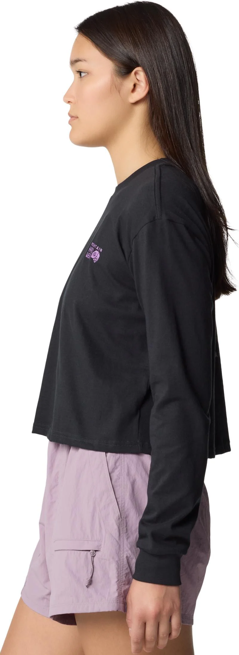 Mountain Sunset Boxy Crop LS - Womens - Image 2