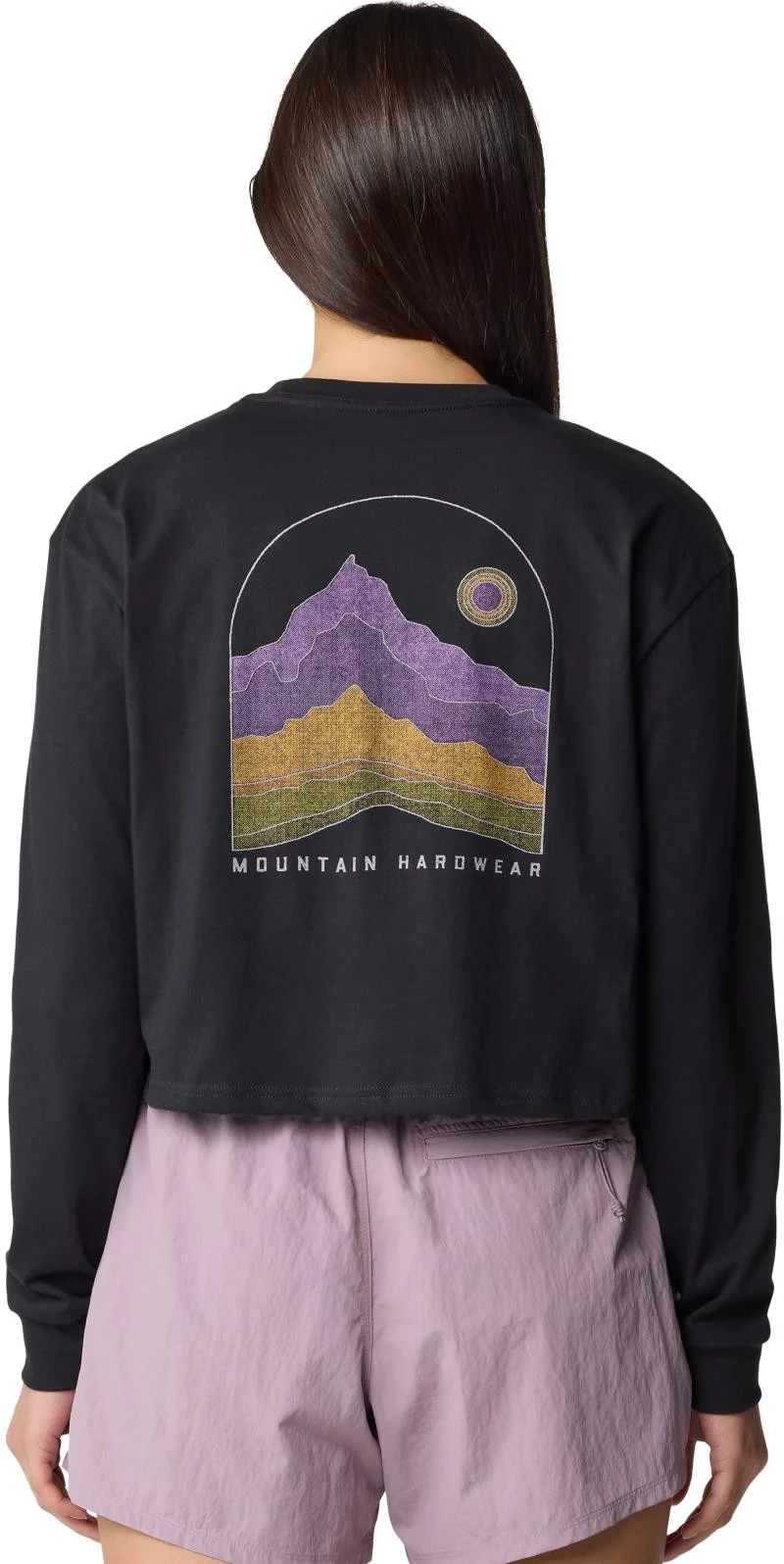 Mountain Sunset Boxy Crop LS - Womens - Image 3