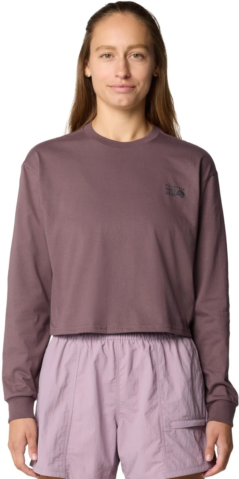 Mountain Sunset Boxy Crop LS - Womens - Image 6