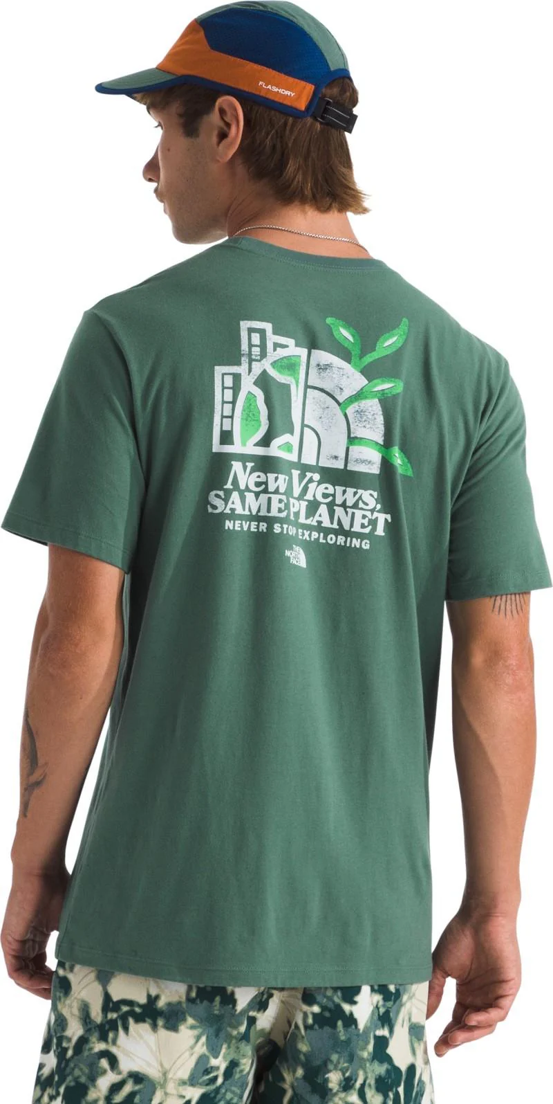New Views Same Planet Earth Dome Graphic SS Tee - Mens - Image 3