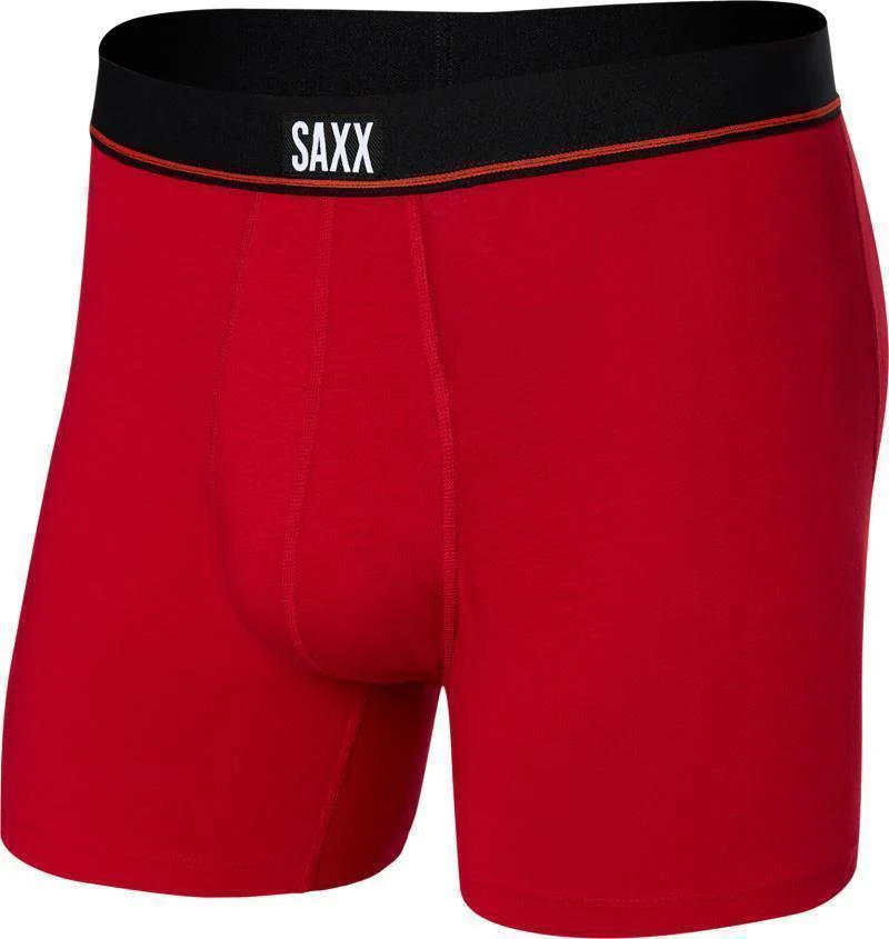 Non-Stop Stretch Cotton Boxer Briefs w/ Fly, 5" Inseam - Mens - Image 3
