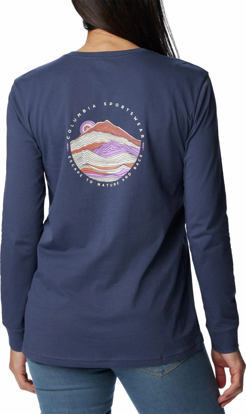 North Cascades Back Graphic LS Tee - Womens - Image 29