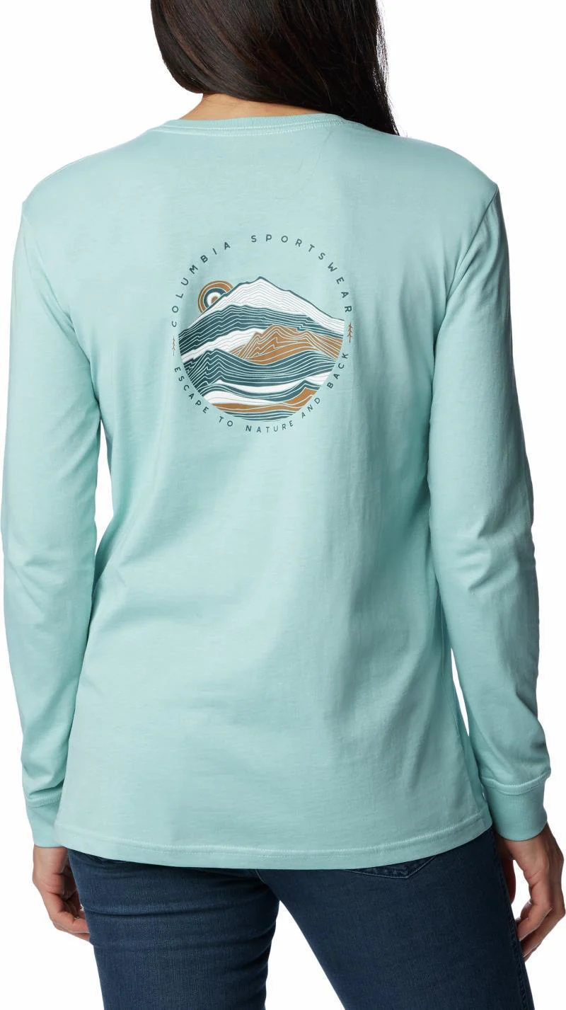 North Cascades Back Graphic LS Tee - Womens - Image 31