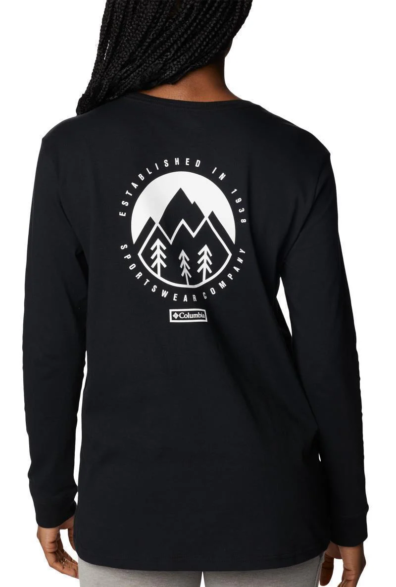North Cascades Back Graphic LS Tee - Womens - Image 5