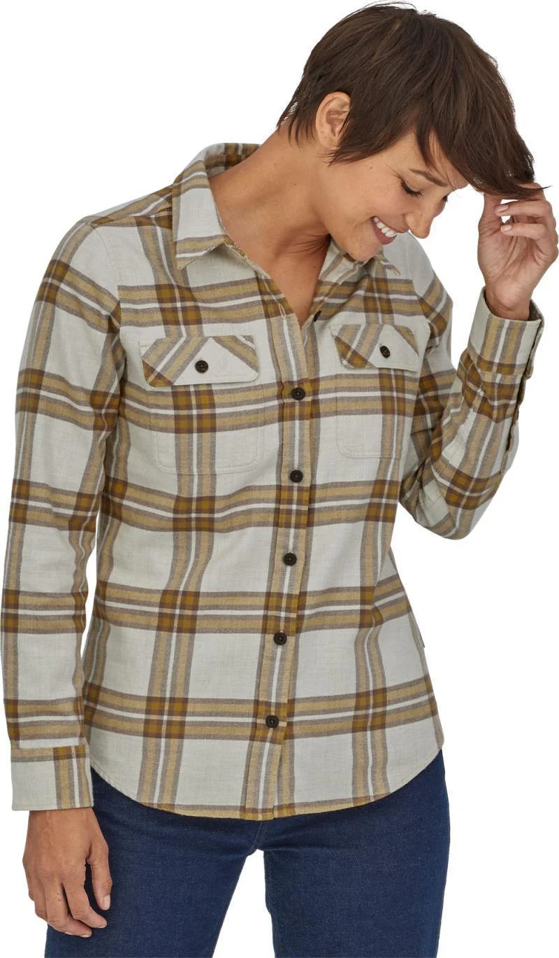 Organic Cotton Midweight Fjord Flannel LS Shirt - Womens - Image 18