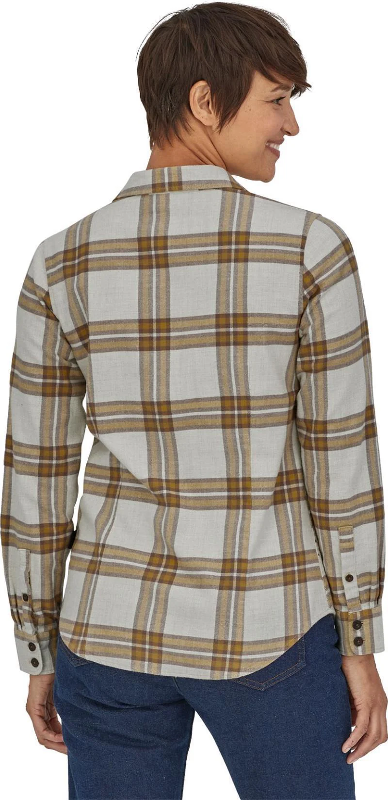 Organic Cotton Midweight Fjord Flannel LS Shirt - Womens - Image 19