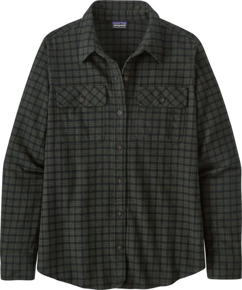 Organic Cotton Midweight Fjord Flannel LS Shirt - Womens - Image 2
