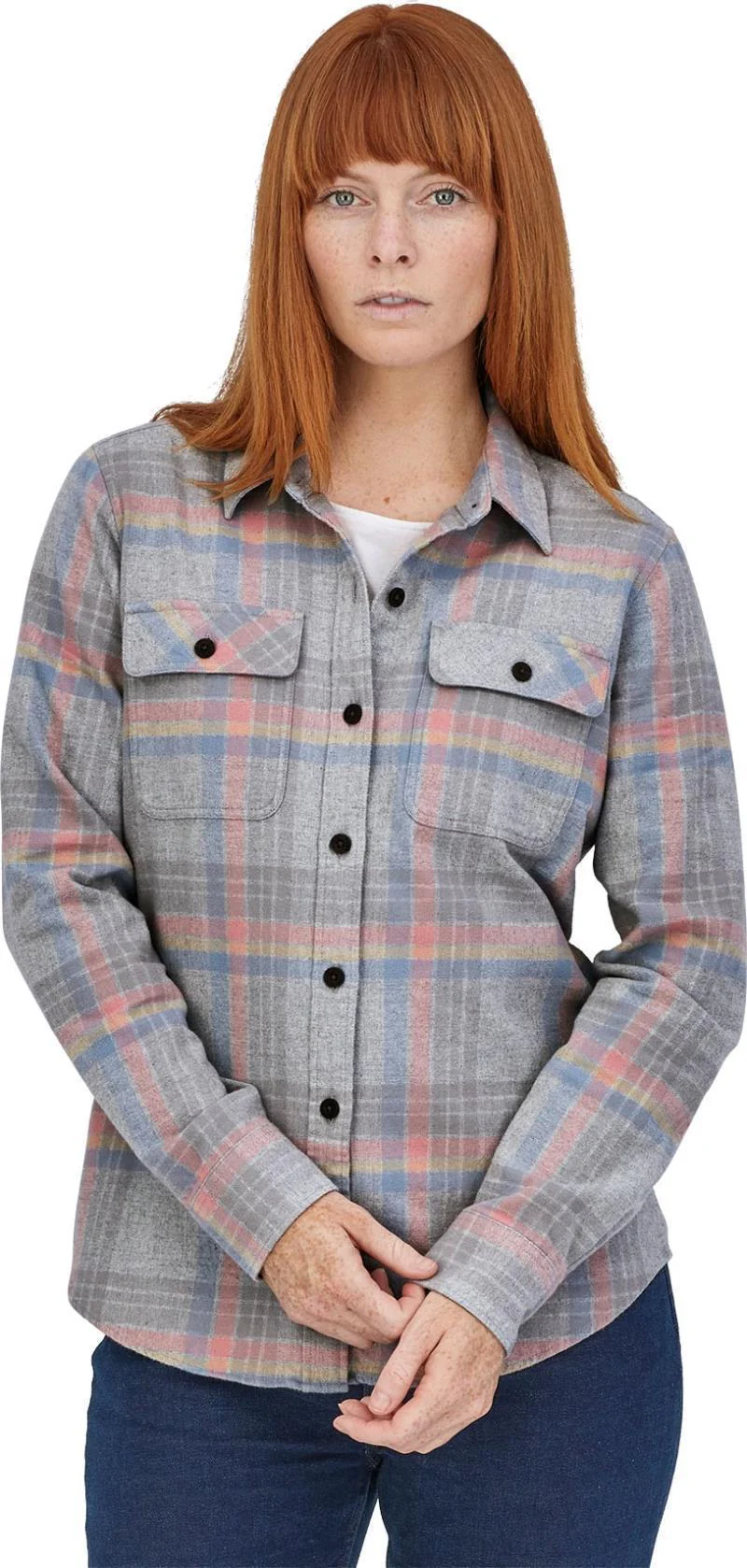 Organic Cotton Midweight Fjord Flannel LS Shirt - Womens - Image 6