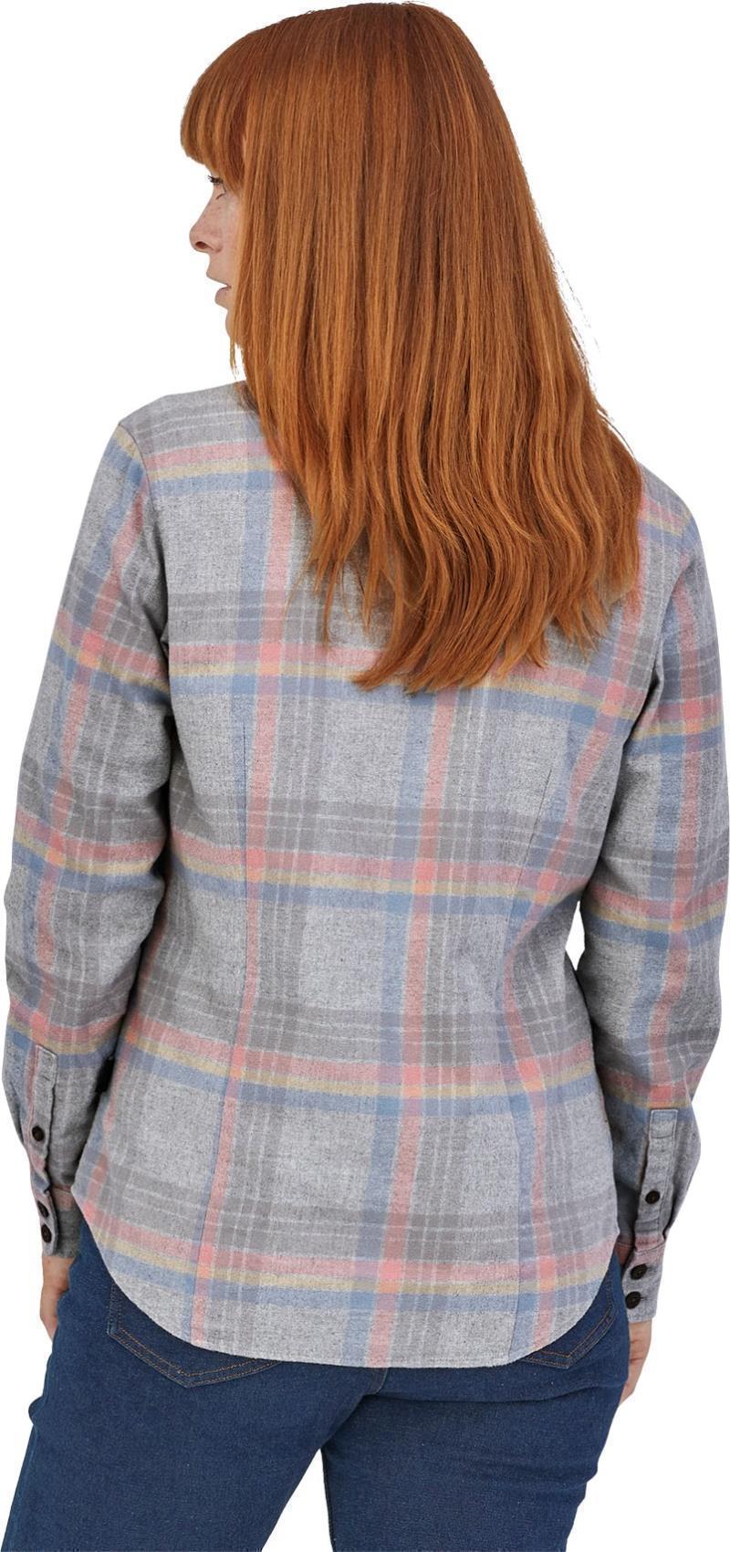 Organic Cotton Midweight Fjord Flannel LS Shirt - Womens - Image 7
