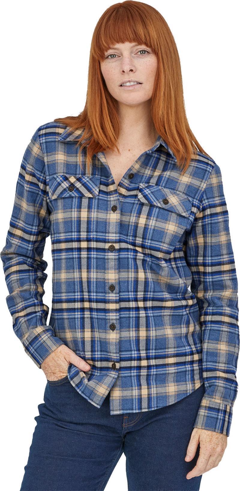 Organic Cotton Midweight Fjord Flannel LS Shirt - Womens - Image 9
