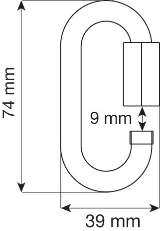 Oval Quick Link Stainless 8mm  - Set of 5 - Image 2