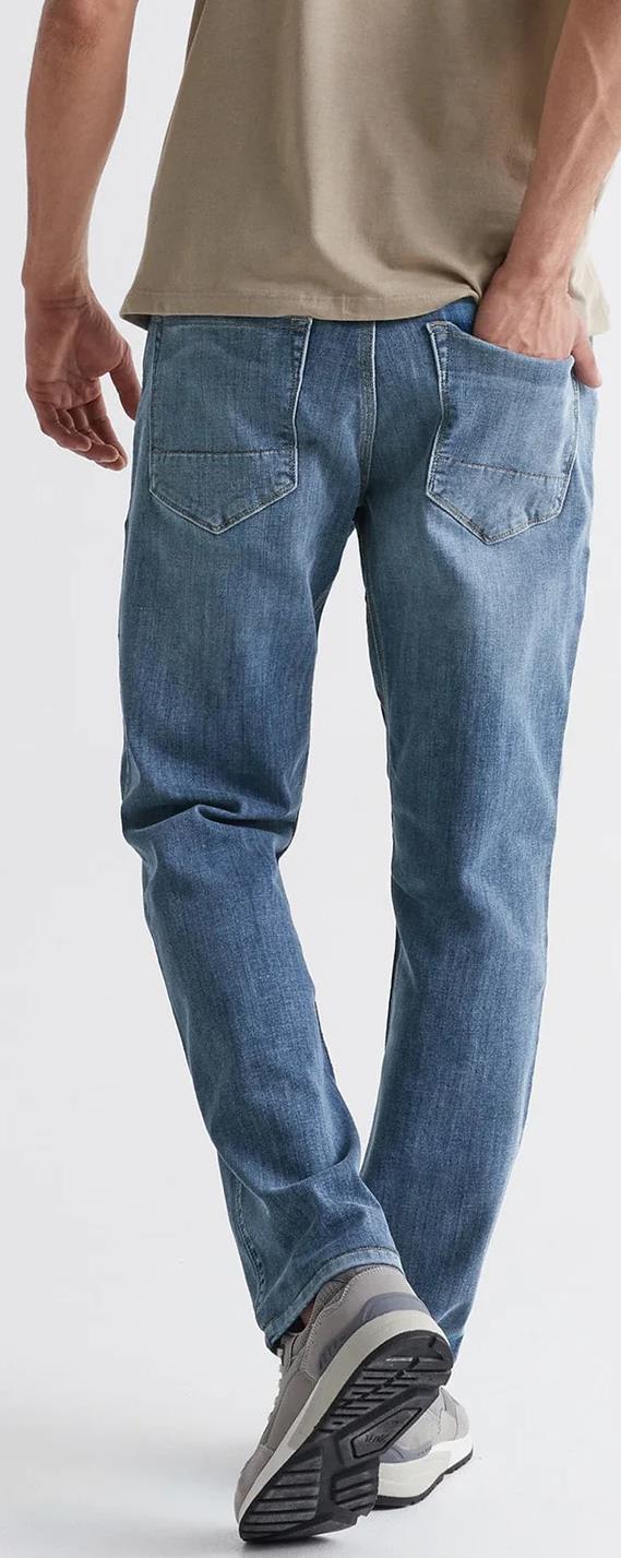 Performance Denim Athletic Straight Pants, 32" Inseam - Wash - Mens - Image 9