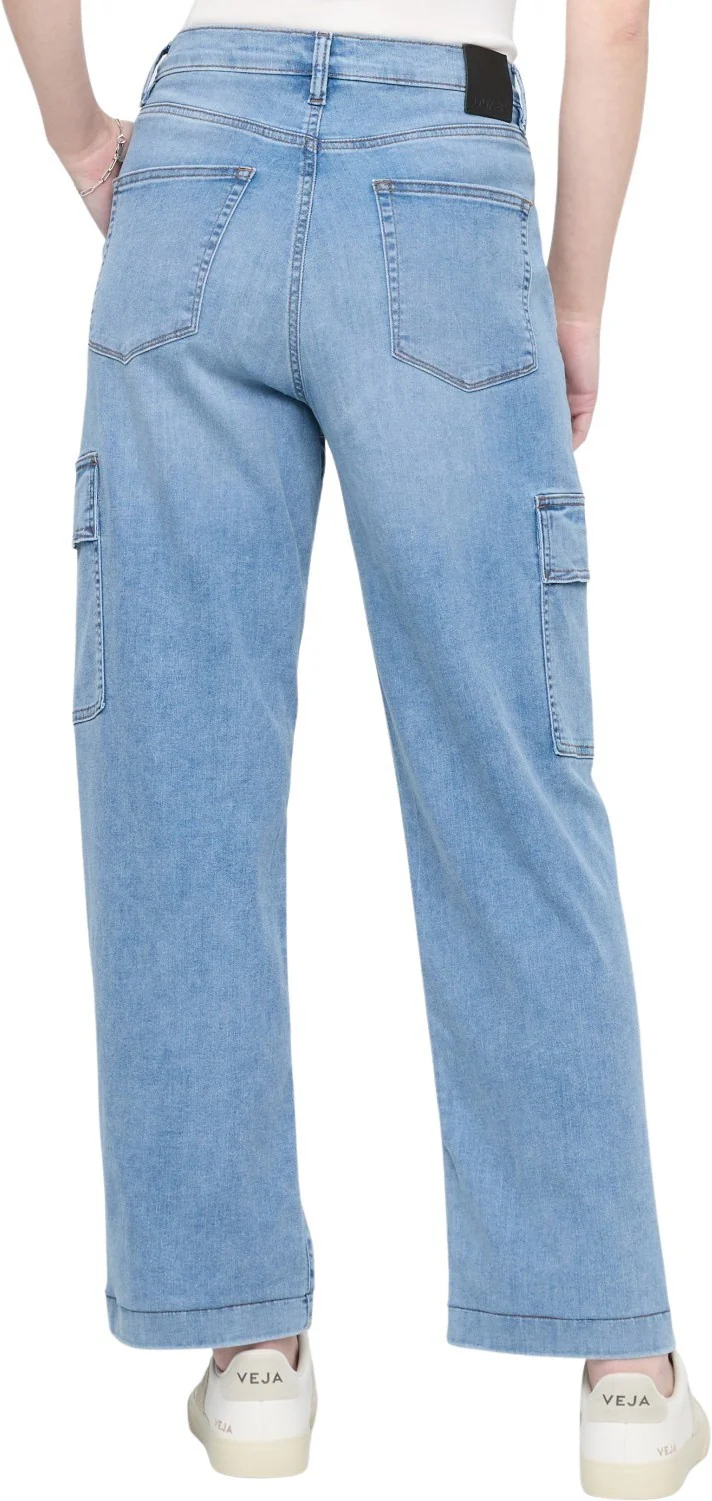 Performance Denim Lite High-Rise Cargo Jeans, 28" Inseam - Womens - Image 4