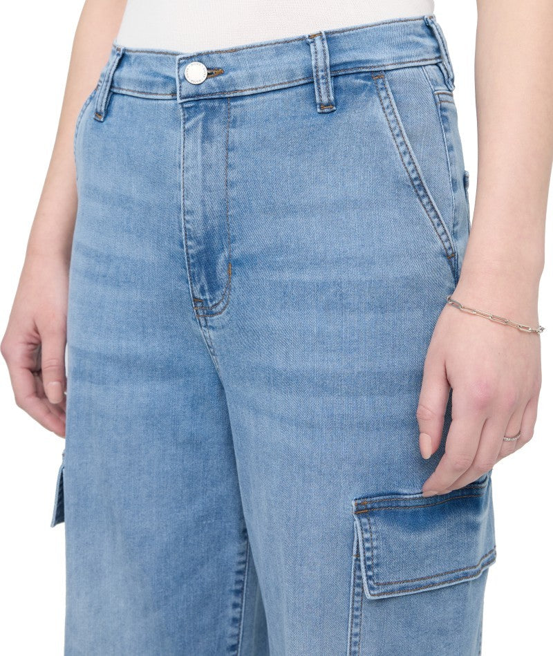 Performance Denim Lite High-Rise Cargo Jeans, 28" Inseam - Womens - Image 6