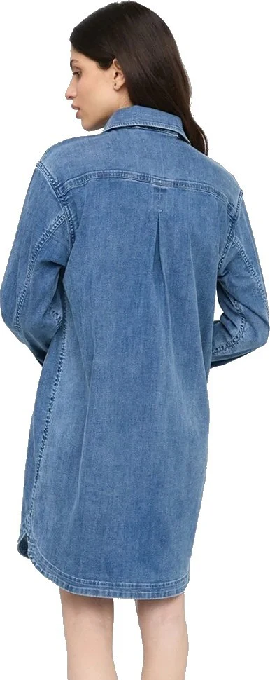 Performance Denim Lite Shirt Dress - Image 3