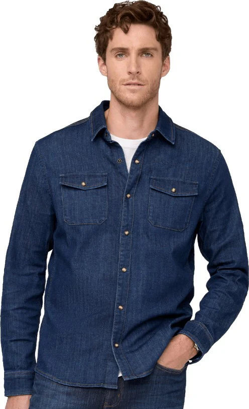 Performance Denim Lite Two-Pocket Shirt - Mens