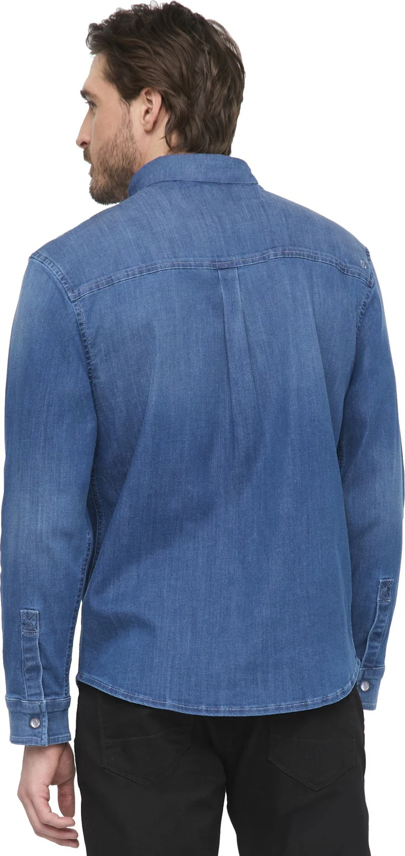 Performance Denim Lite Two-Pocket Shirt - Mens - Image 5