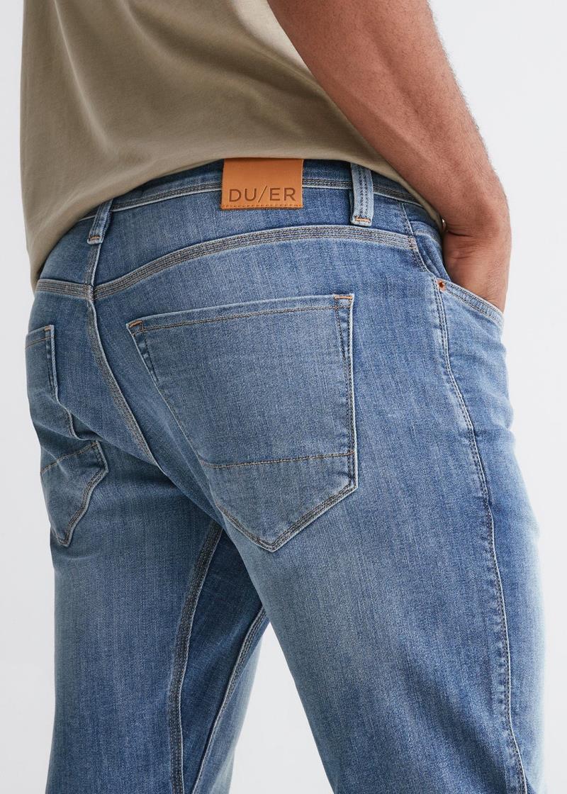 Performance Denim Relaxed Tapered Jeans, 32" Inseam - Wash - Mens - Image 13