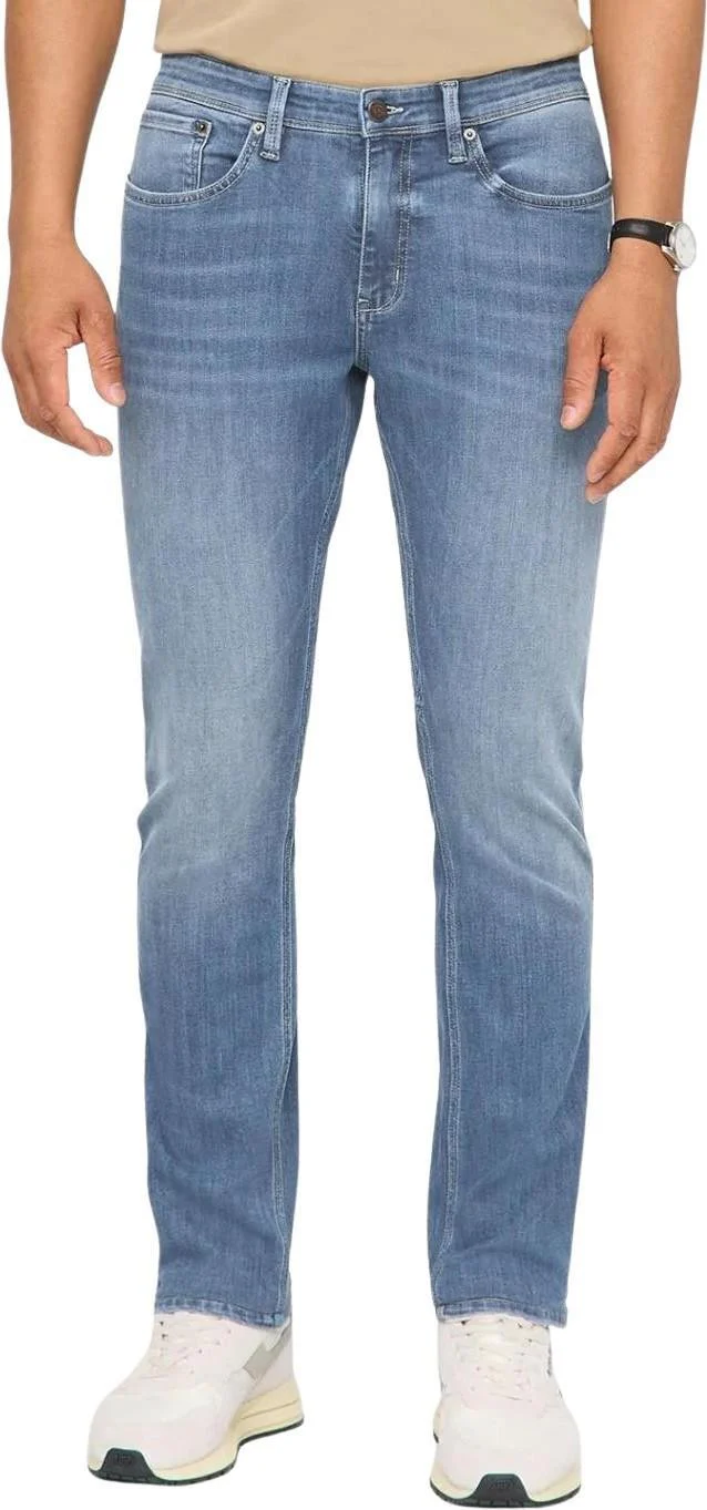 Performance Denim Relaxed Tapered Jeans, 34" Inseam - Mens - Image 19