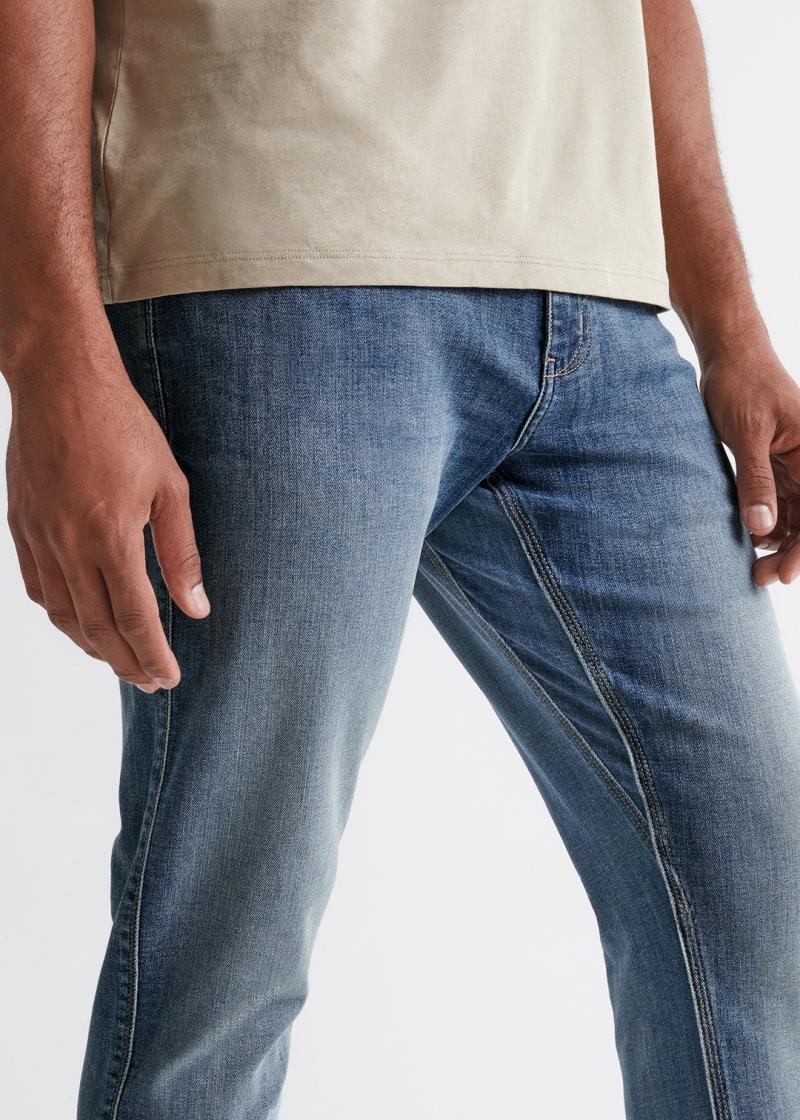Performance Denim Relaxed Tapered Jeans, 34" Inseam - Wash - Mens - Image 10