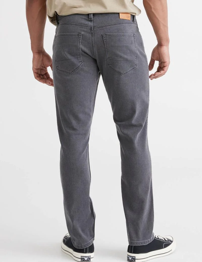 Performance Denim Relaxed Tapered Jeans, 34" Inseam - Wash - Mens - Image 2