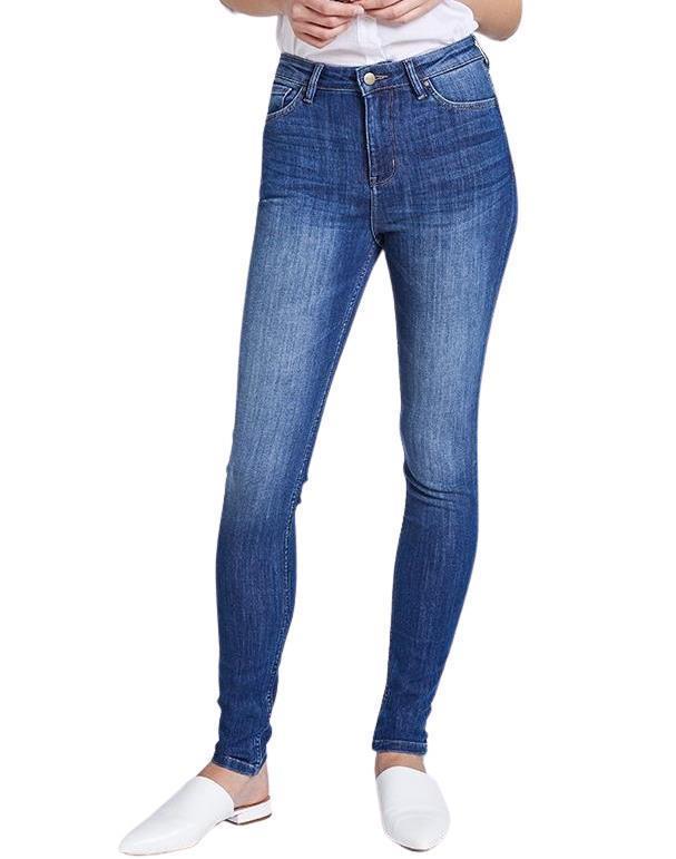Performance Denim Skinny Jeans, 31" Inseam - Rinse - Womens - Image 2