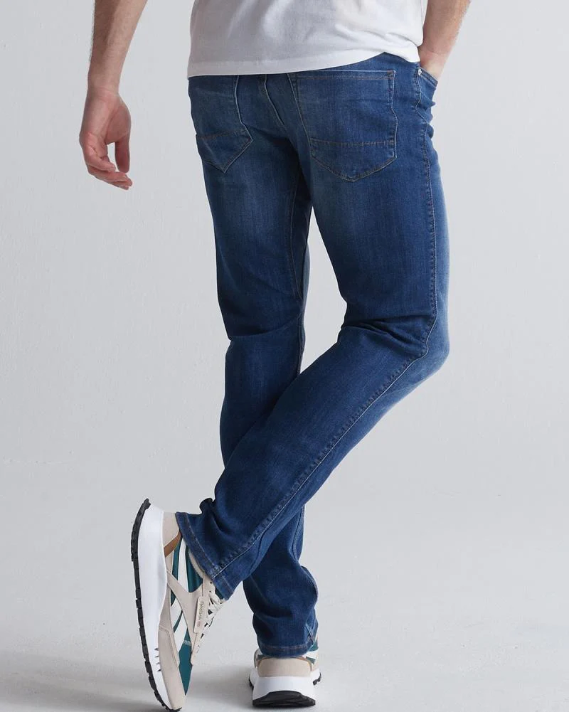 Performance Denim Slim Jeans, 34" Inseam - Wash - Mens - Image 6
