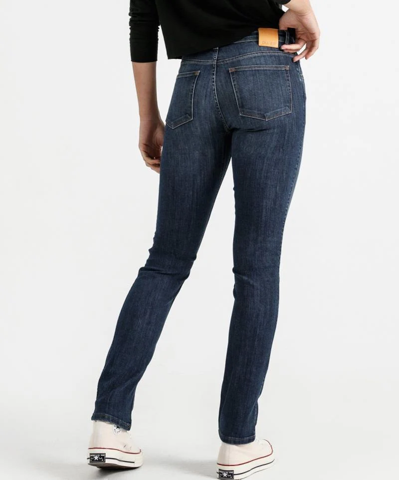 Performance Denim Slim Straight Jeans, 30" Inseam - Rinse - Womens - Image 2