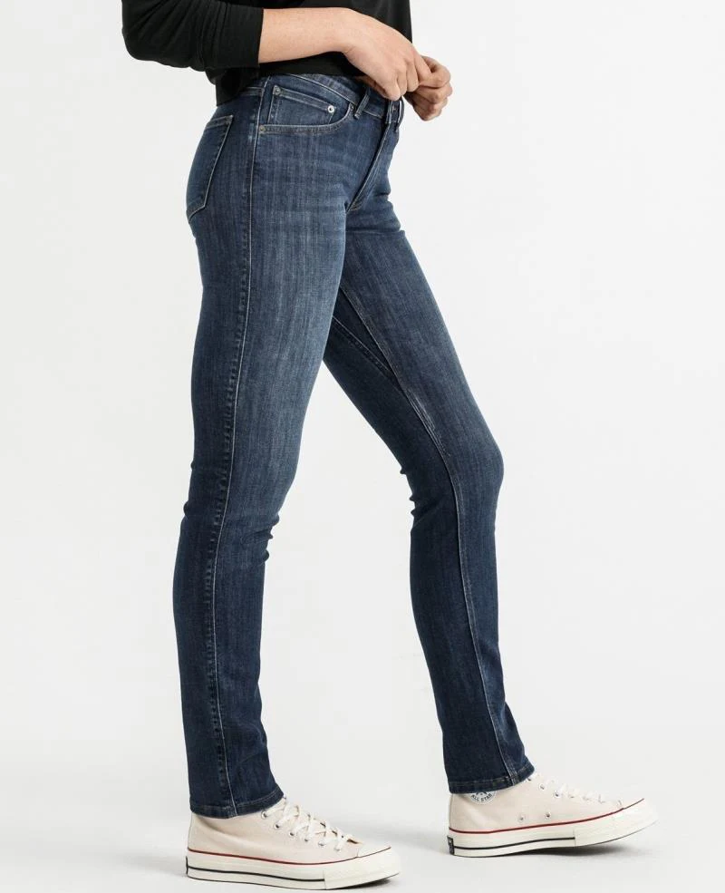 Performance Denim Slim Straight Jeans, 30" Inseam - Rinse - Womens - Image 3