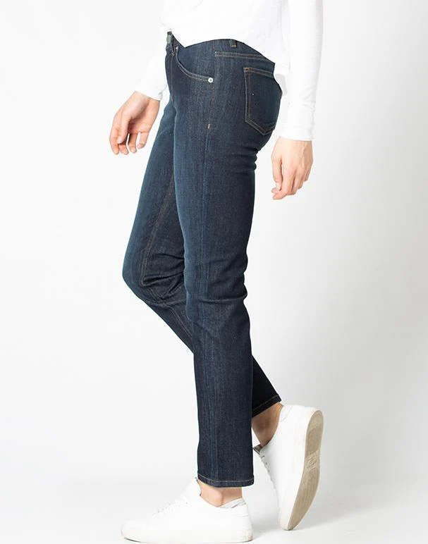 Performance Denim Slim Straight Jeans, 32" Inseam - Rinse - Womens - Image 3