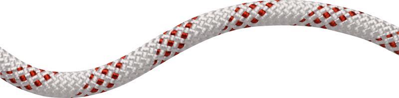 Performance Static 10mm x 400m - White / Red (Sold p/mtr)
