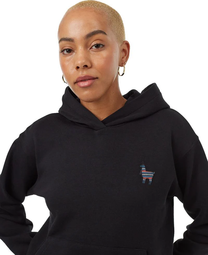 Peru Embroidered Llama Hoodie - Womens - Image 7