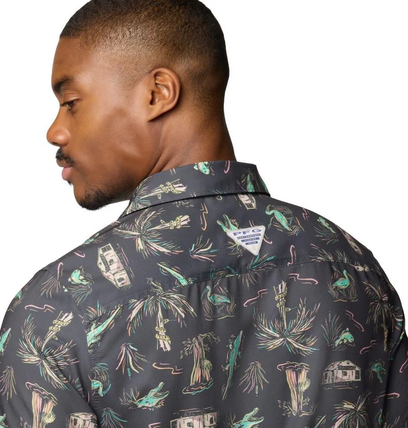 PFG Uncharted Printed SS Shirt - Mens - Image 5
