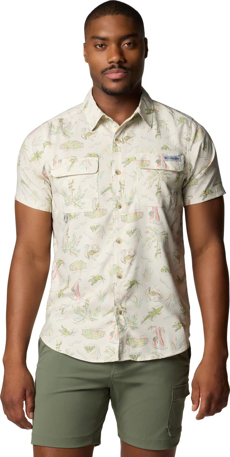 PFG Uncharted Printed SS Shirt - Mens - Image 7