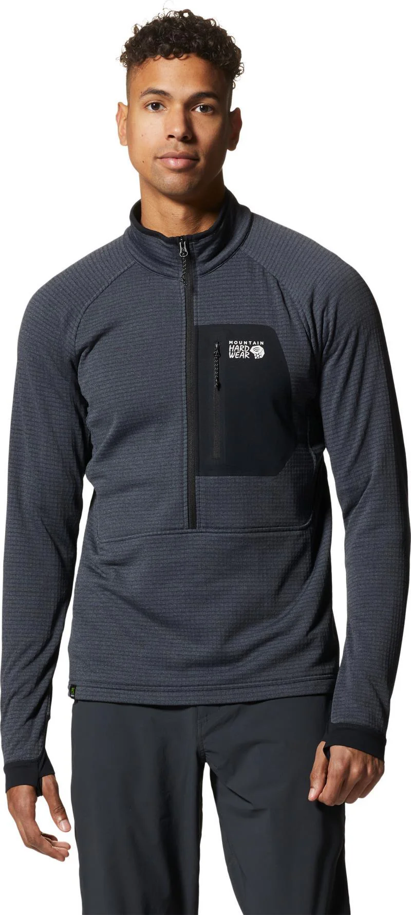 Polartec Power Grid Half Zip Jacket - Mens - Image 4