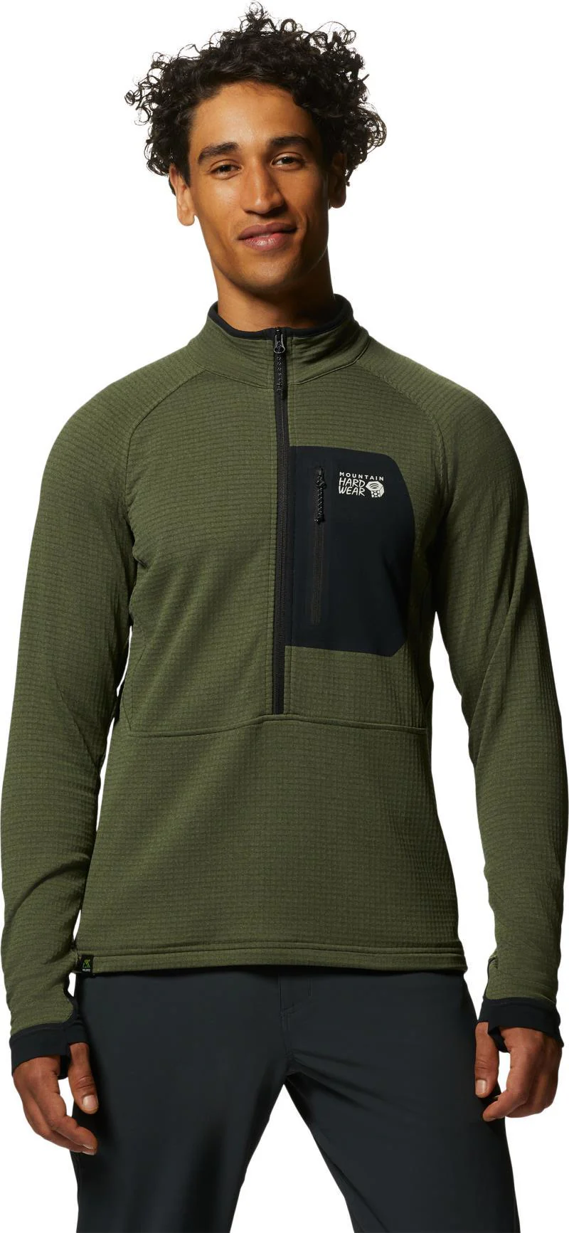 Polartec Power Grid Half Zip Jacket - Mens - Image 6