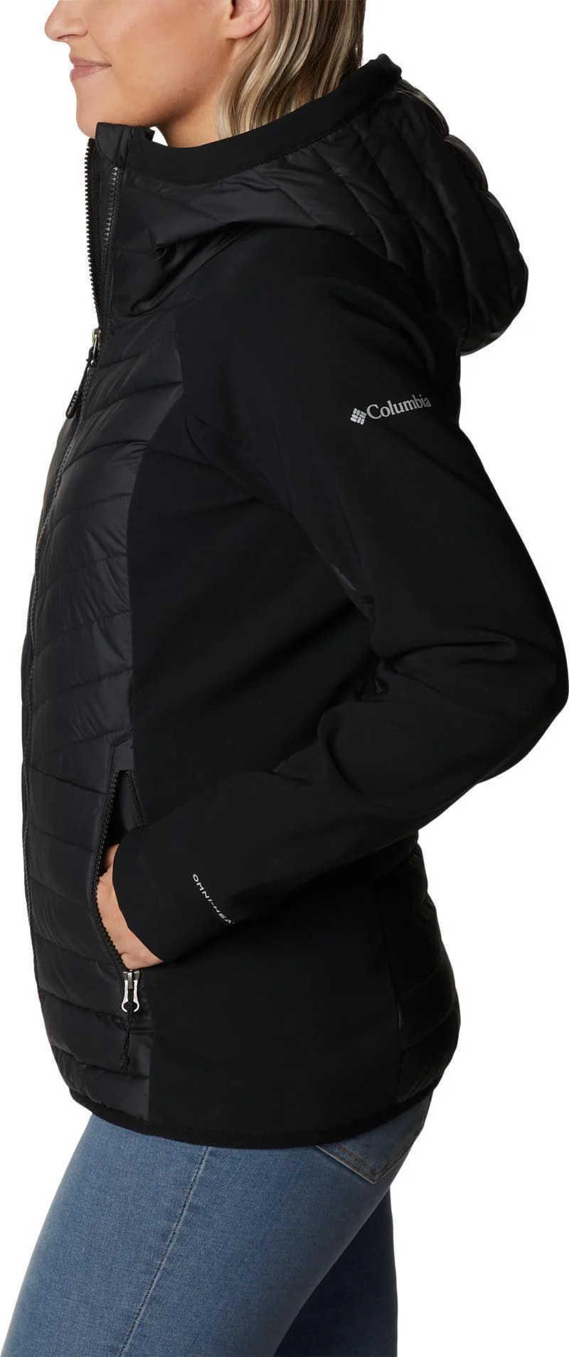 Powder Lite Hybrid Hooded Jacket - Womens - Image 11