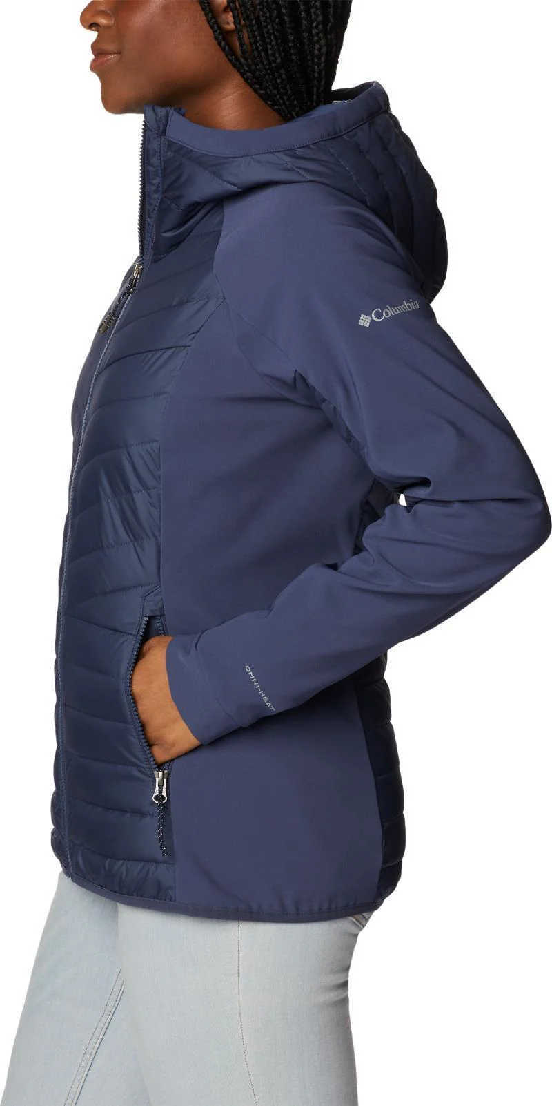 Powder Lite Hybrid Hooded Jacket - Womens - Image 5