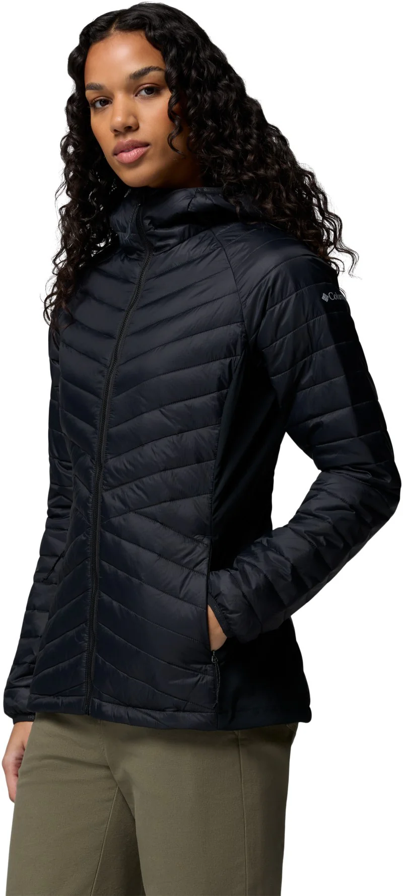 Powder Pass III Hybrid Hooded Jacket - Womens - Image 9