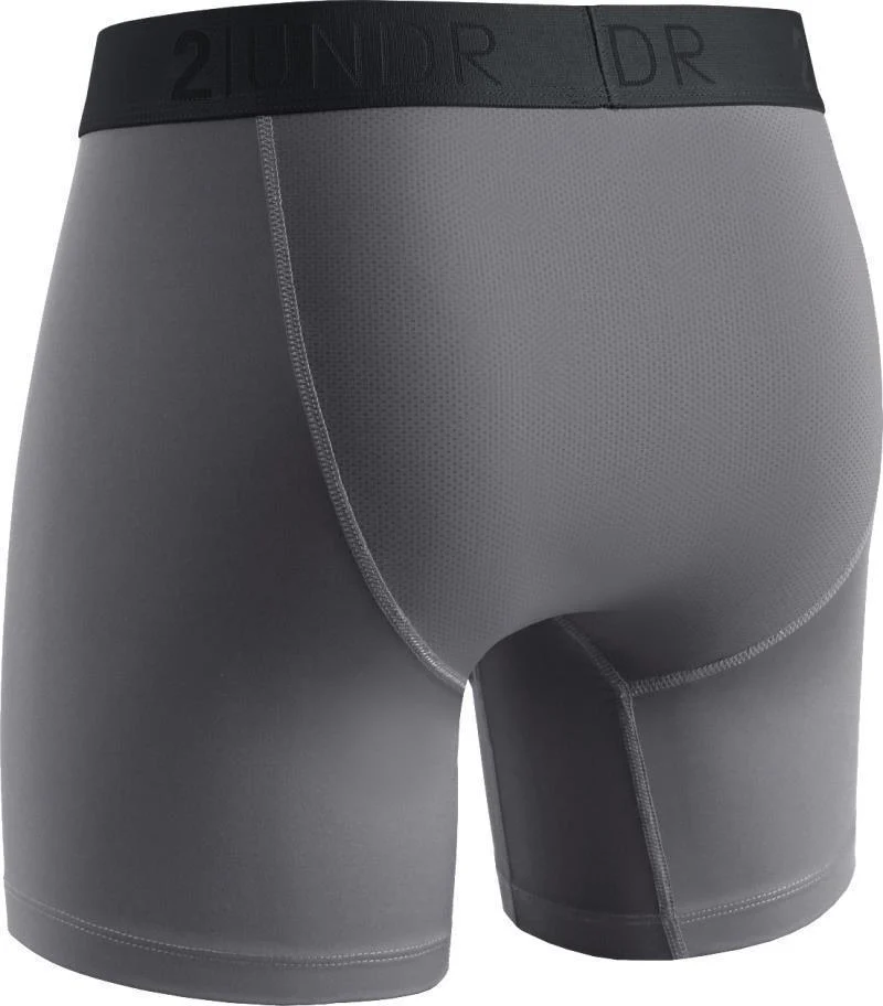 Power Shift Boxer Briefs, 6" Inseam - Solid - 4XL-5XL - Mens - Image 4