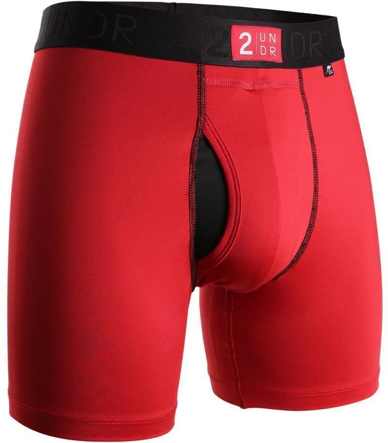 Power Shift Boxer Briefs, 6" Inseam - Solid - Mens - Image 3