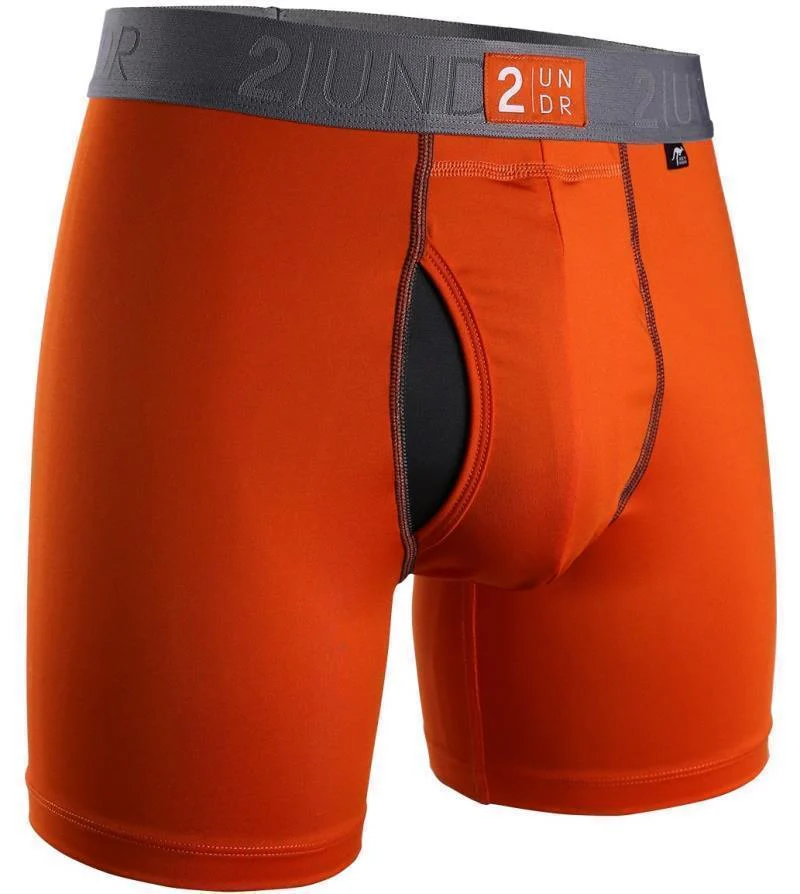 Power Shift Boxer Briefs, 6" Inseam - Solid - Mens - Image 6