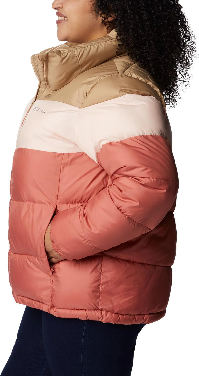 Puffect Color Blocked Jacket - Plus - Womens - Image 11
