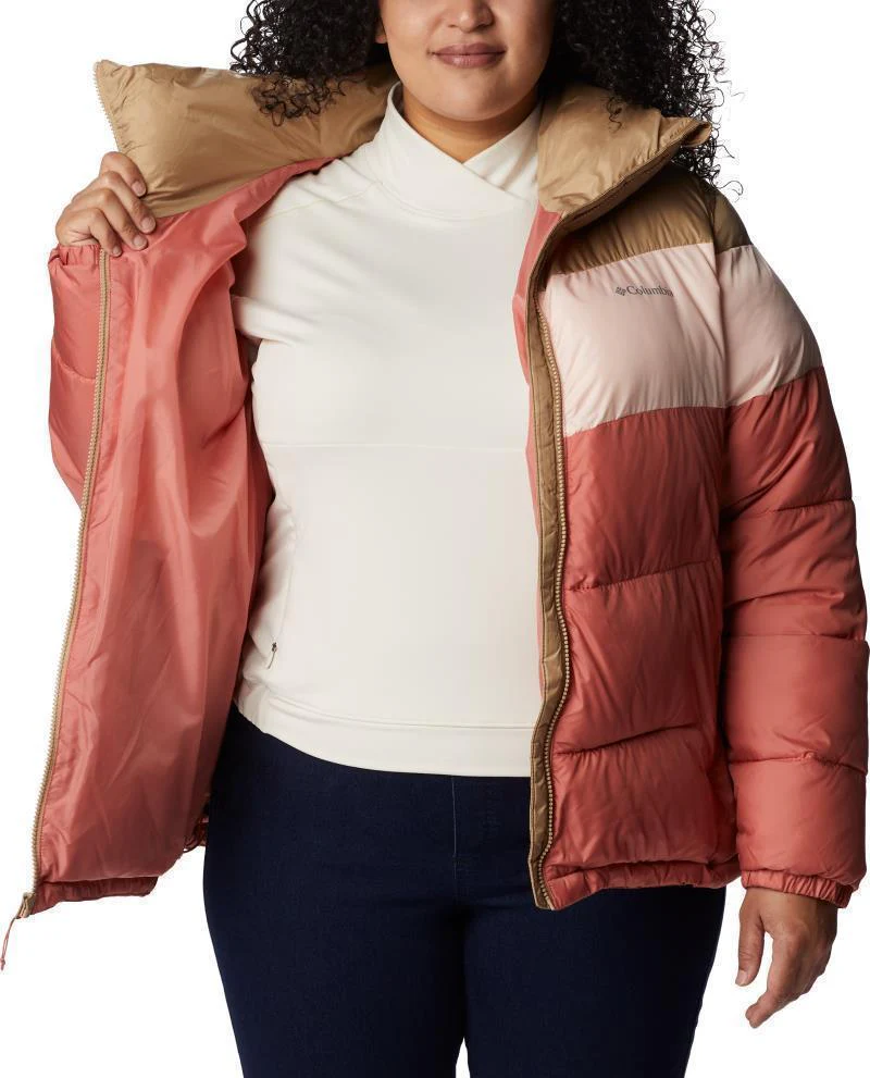 Puffect Color Blocked Jacket - Plus - Womens - Image 12