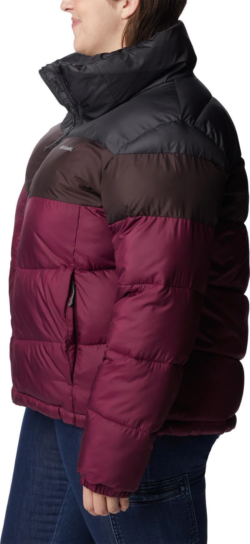 Puffect Color Blocked Jacket - Plus - Womens - Image 17