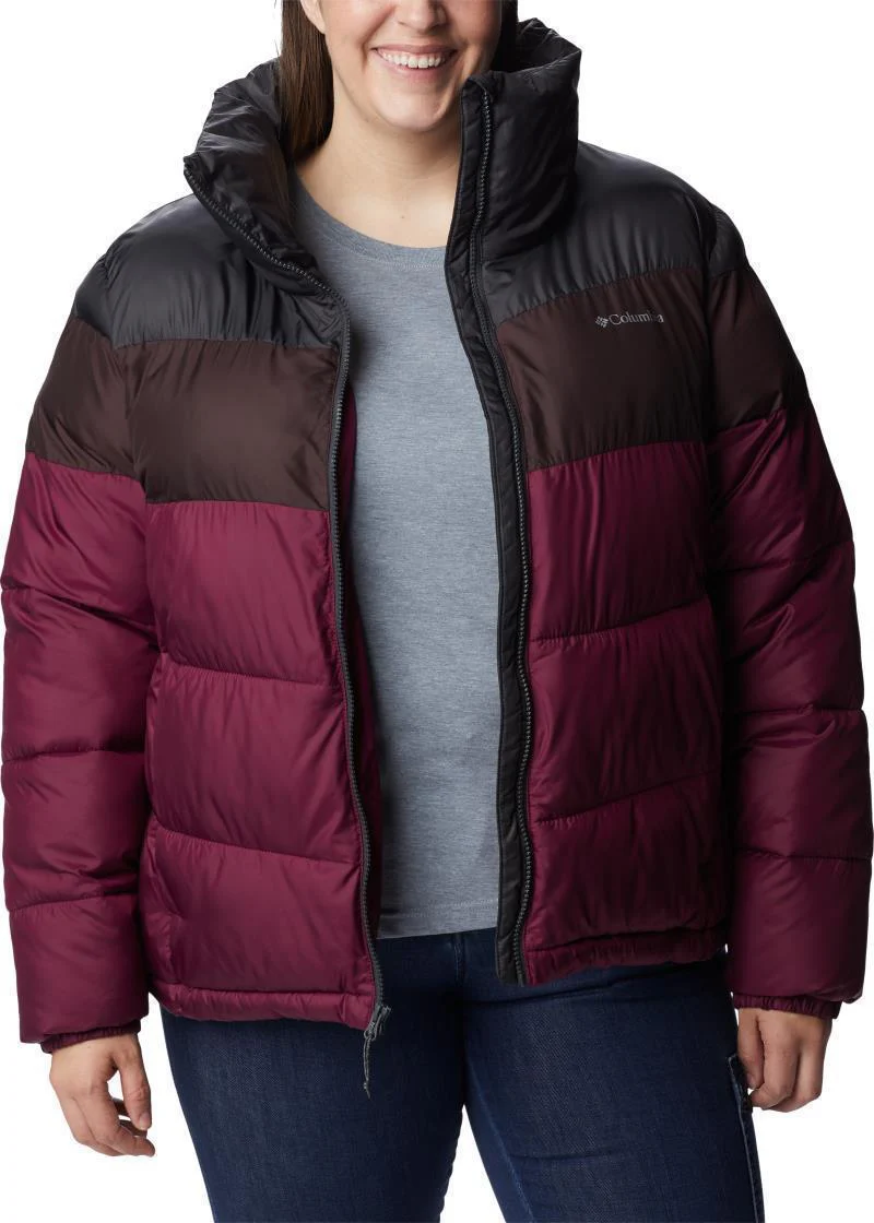 Puffect Color Blocked Jacket - Plus - Womens - Image 18