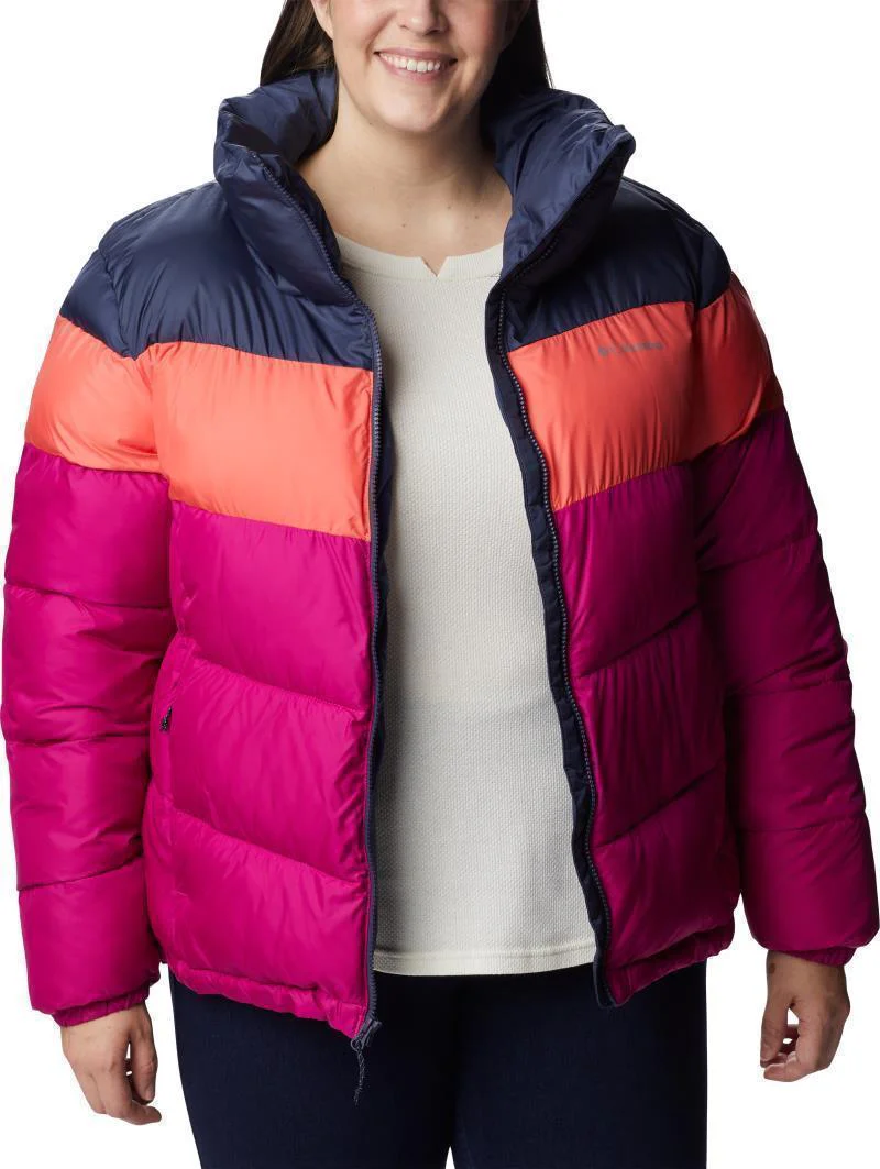 Puffect Color Blocked Jacket - Plus - Womens - Image 3