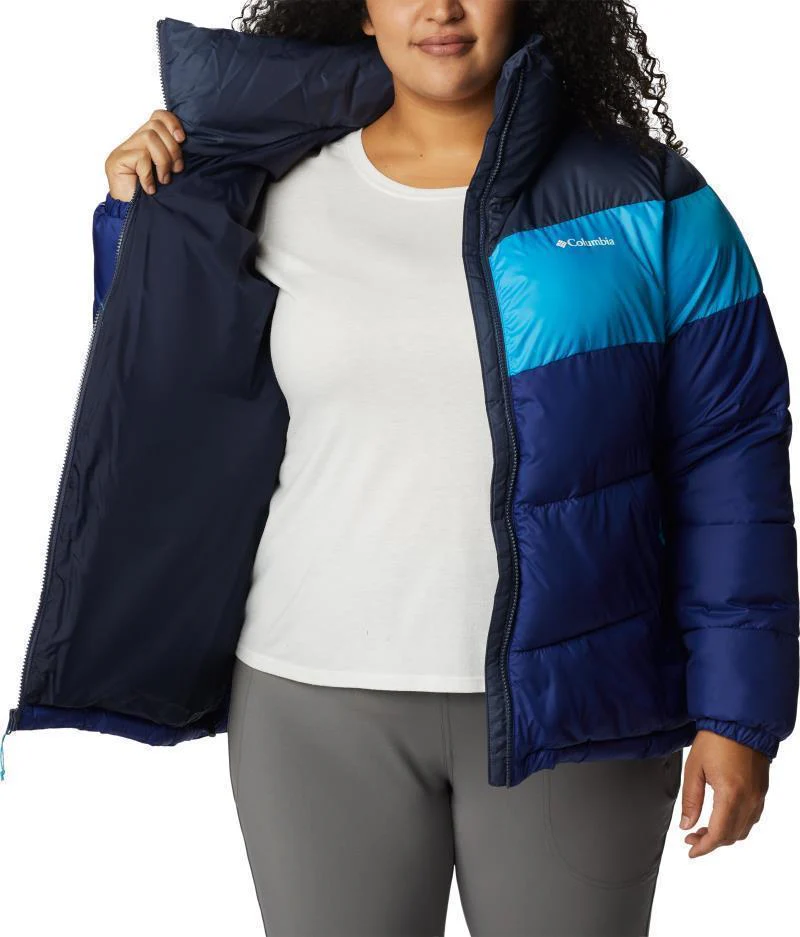 Puffect Color Blocked Jacket - Plus - Womens - Image 31