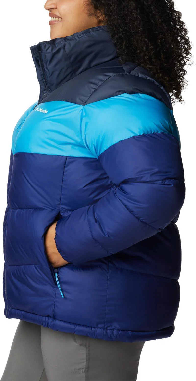 Puffect Color Blocked Jacket - Plus - Womens - Image 32
